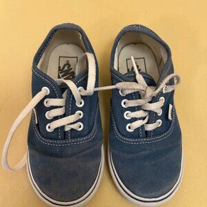 Vans Kids Blue Canvas Sneakers